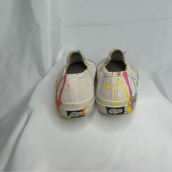 SPERRYS Mens Topsider Slip On Loafer with Paint Splatter detail - Picture 4 of 7